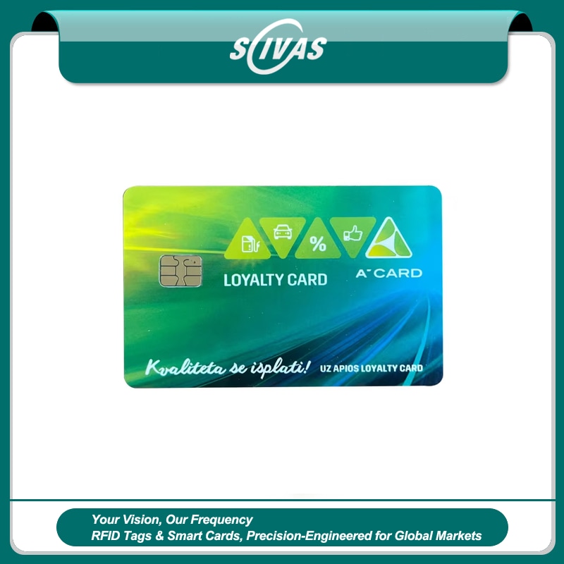 บัตร IC สัมผัส PVC สำหรับชำระเงิน สมาชิกและบัตรประจำตัว