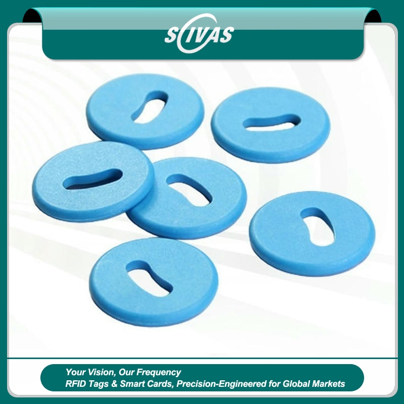 1) ภาพหลักของแท็กผ้าลินิน RFID แบบ PPS สำหรับระบบซักรีด โดยเน้นสีดำ วัสดุ PPS สิ่งทอ และโครงสร้างที่แข็งแรงทนทาน สำหรับการติดตามผ้าและเสื้อผ้า และงานอุตสาหกรรมและสายการผลิต.