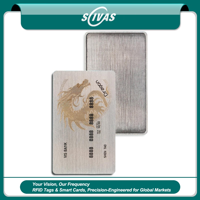 บัตรเข้าออก RFID โลหะสำหรับประตูแบบไร้สัมผัส