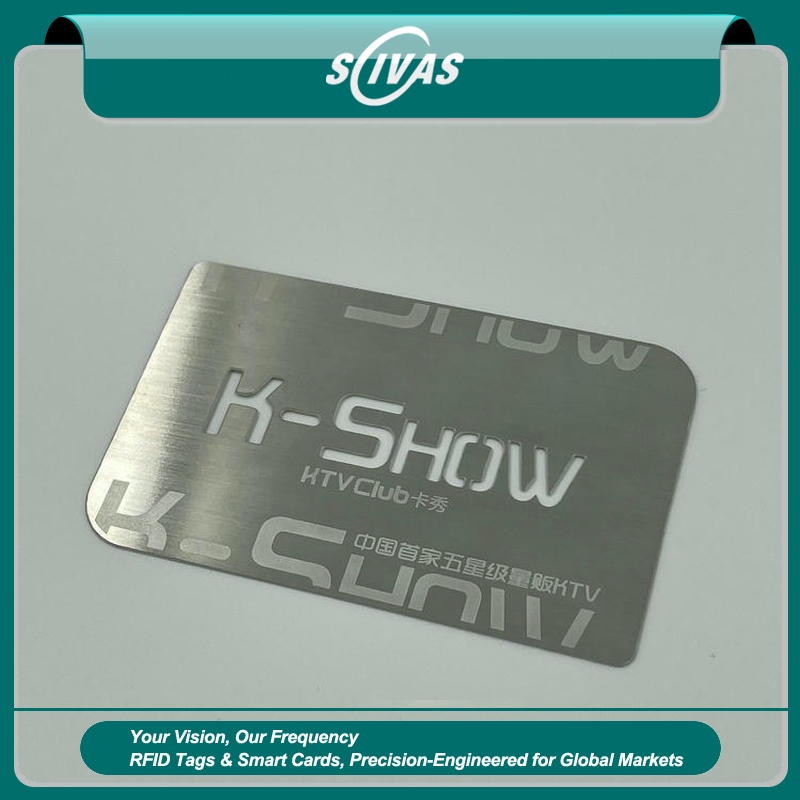บัตร RFID โลหะไร้สัมผัสสำหรับทางเข้า ชำระเงิน และสมาชิก VIP
