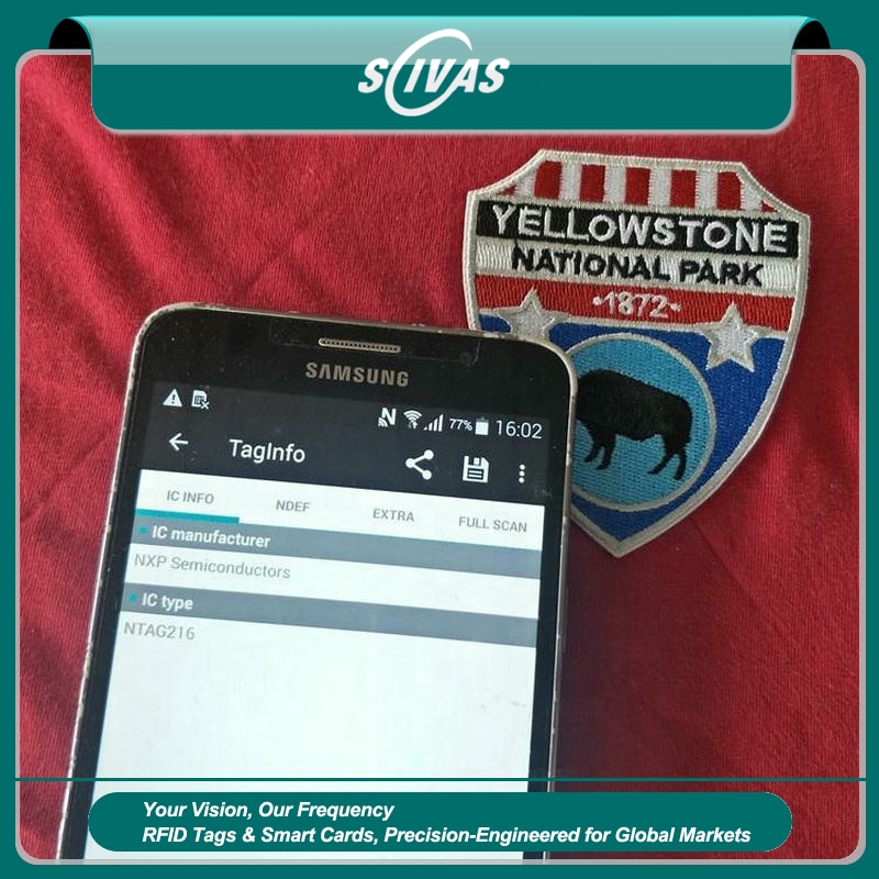 1) ภาพนี้แสดงบัตรและแท็กผ้า NFC LED สั่งทำสำหรับอีเวนต์และแพ็กเกจ โดยเน้นสิ่งทอ และโครงสร้างที่แข็งแรงทนทาน สำหรับการติดตามผ้าและเสื้อผ้า และงานอุตสาหกรรมและสายการผลิต.