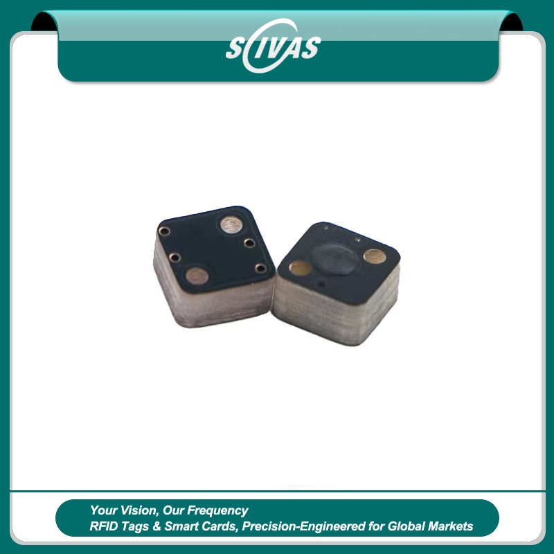 ภาพที่ 1: ภาพหลักของแท็ก RFID FR4 จิ๋วติดโลหะสำหรับทรัพย์สินอุตสาหกรรม P0606-1 PCB โดยเน้นโลหะ สำหรับการติดตามและจัดการสินค้าหรือทรัพย์สิน และงานอุตสาหกรรมและสายการผลิต.