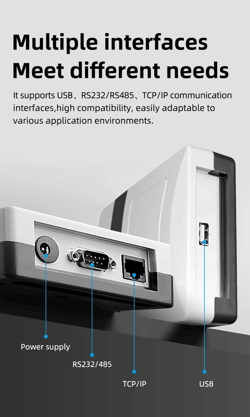 ภาพหน้าจอการรองรับการพัฒนาต่อยอดด้วย SDK สำหรับเครื่องอ่านซีรีส์ RD900M แสดงความเข้ากันได้สูงกับแอปพลิเคชันซอฟต์แวร์ต่างๆ