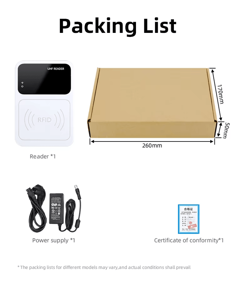 เครื่องอ่าน RFID ซีรีส์ UHF160 ที่ทนทาน ออกแบบมาให้ทำงานในช่วงอุณหภูมิกว้างตั้งแต่ -20 ถึง 80 องศาเซลเซียส เพื่อความน่าเชื่อถือ