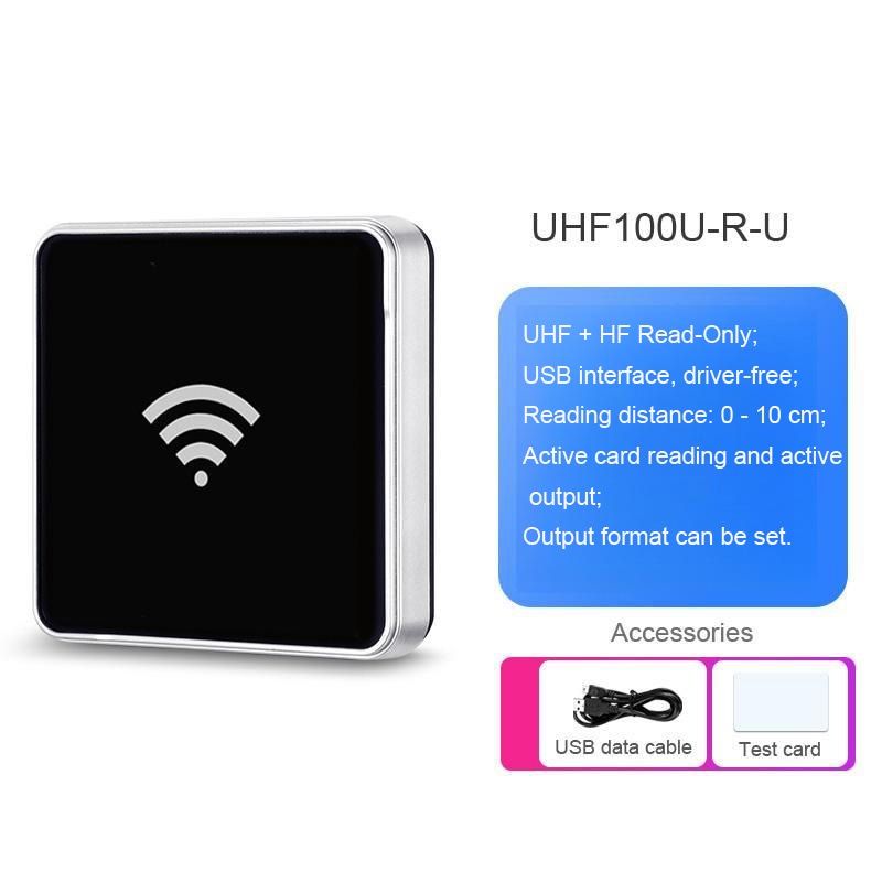 รุ่น UHF100U เฉพาะทางพร้อมอินเทอร์เฟซ Lightning ที่ออกแบบสำหรับการเชื่อมต่ออย่างไร้รอยต่อกับอุปกรณ์ iOS แบบพกพา