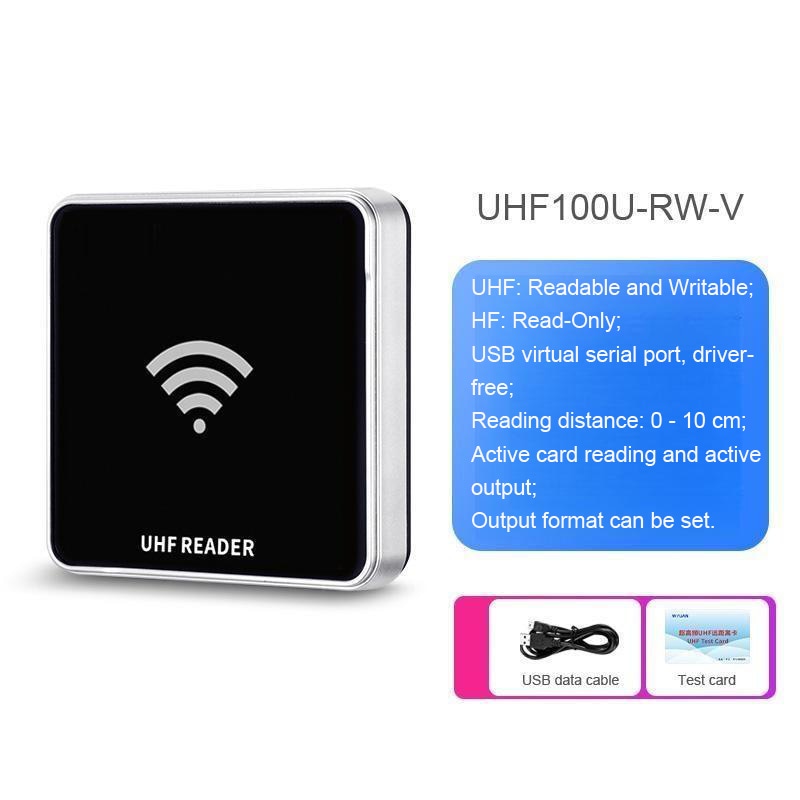 เครื่องอ่าน RFID ซีรีส์ UHF100U ทันสมัยพร้อมอินเทอร์เฟซ Type C สำหรับฮาร์ดแวร์มือถือและเดสก์ท็อปในปัจจุบัน