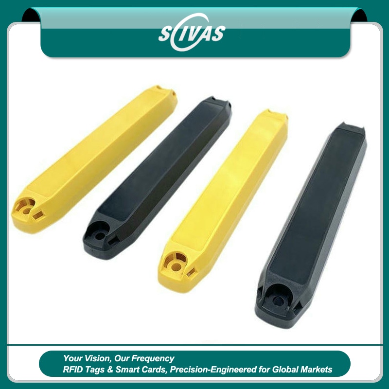 1) ภาพนี้แสดงแท็ก ABS UHF RFID กลางแจ้งสำหรับอุปกรณ์โลหะ abs15527-1 โดยเน้นตัวเรือน ABS โลหะ การทำงานบนพื้นผิวโลหะ ระยะอ่านไกล สัดส่วนและขนาดของผลิตภัณฑ์ และสมรรถนะการอ่านที่เสถียรสำหรับการใช้งานระยะยาว ระหว่างการใช้งานหรืออ่านข้อมูล สำหรับการติดตามและจัดการทรัพย์สิน และงานอุตสาหกรรมและสายการผลิต.