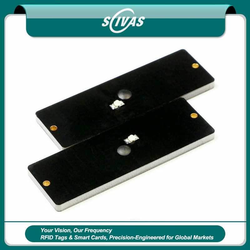 แท็ก LED PCB ติดโลหะสำหรับค้นหาอุปกรณ์ด้วยภาพ RFID จัดแสดงโดยเน้นฉลากทนทานสำหรับโครงการแท็ก PCB สำหรับติดบนโลหะ RFID แท็ก.