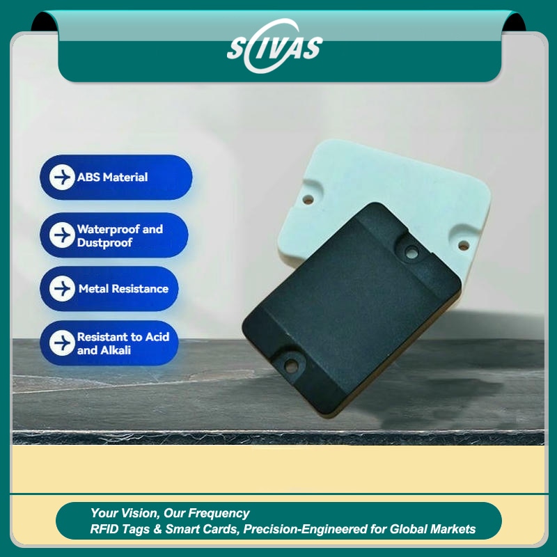 แท็กชั้นวาง RFID ABS สำหรับตำแหน่งแร็คคลังสินค้า