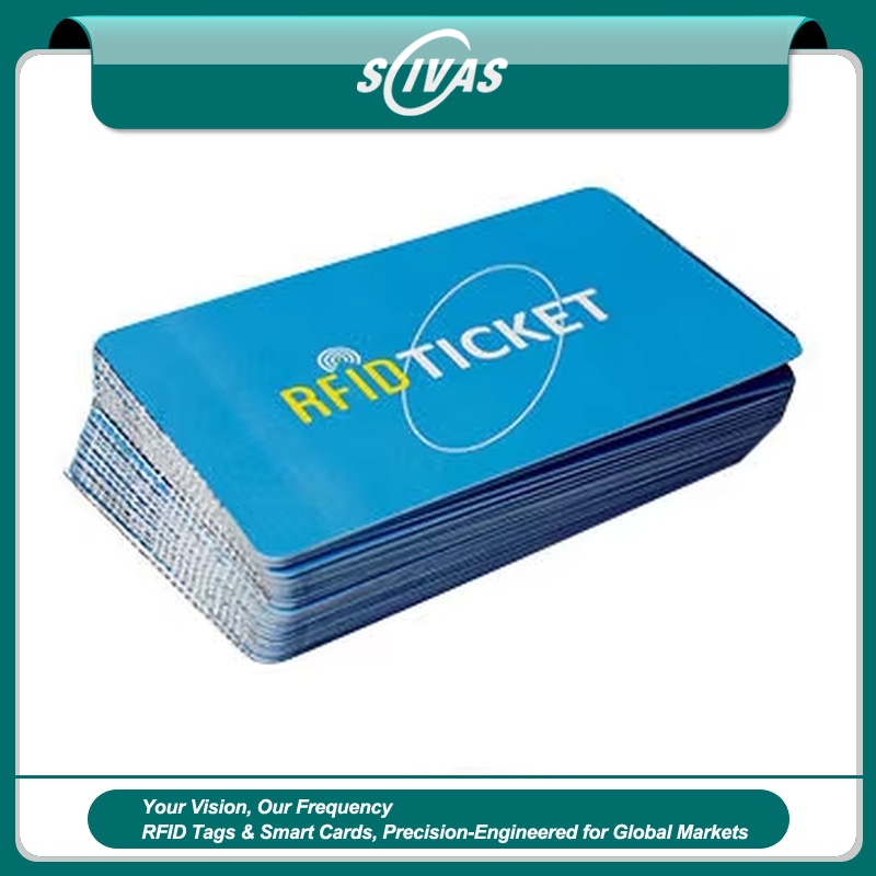 ตั๋วกระดาษ RFID NFC สั่งทำสำหรับอีเวนต์และขนส่ง