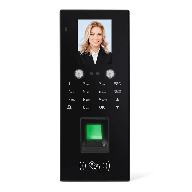 เครื่องปลายทางควบคุมการเข้าถึงด้วย RFID ไบโอเมตริกสำหรับการเข้าออกที่ปลอดภัยแสดงพร้อมขั้วต่อสายไฟสำหรับผู้ซื้อที่เปรียบเทียบโซลูชันเครื่องปลายทางควบคุมการเข้าถึงแบบมัลติฟังก์ชัน