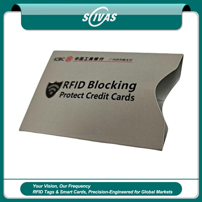 ซองป้องกัน RFID แบบขายส่งสำหรับบัตรไร้สัมผัส