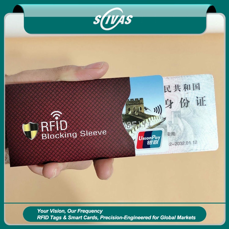 ซองบัตรเครดิตบล็อก RFID สำหรับชุดกระเป๋าสตางค์