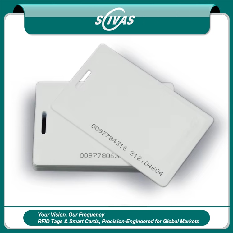 บัตร แบบเปลือกแข็ง ABS 125KHz สำหรับพนักงานและลงเวลา