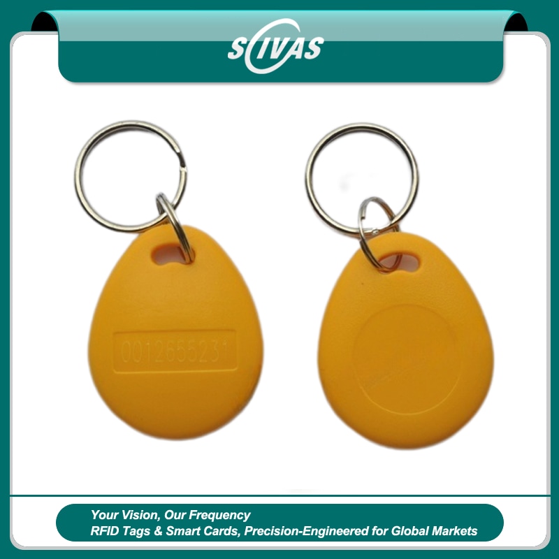 พวงกุญแจ RFID ABS สั่งทำสำหรับทางเข้า ลงเวลา และลิฟต์
