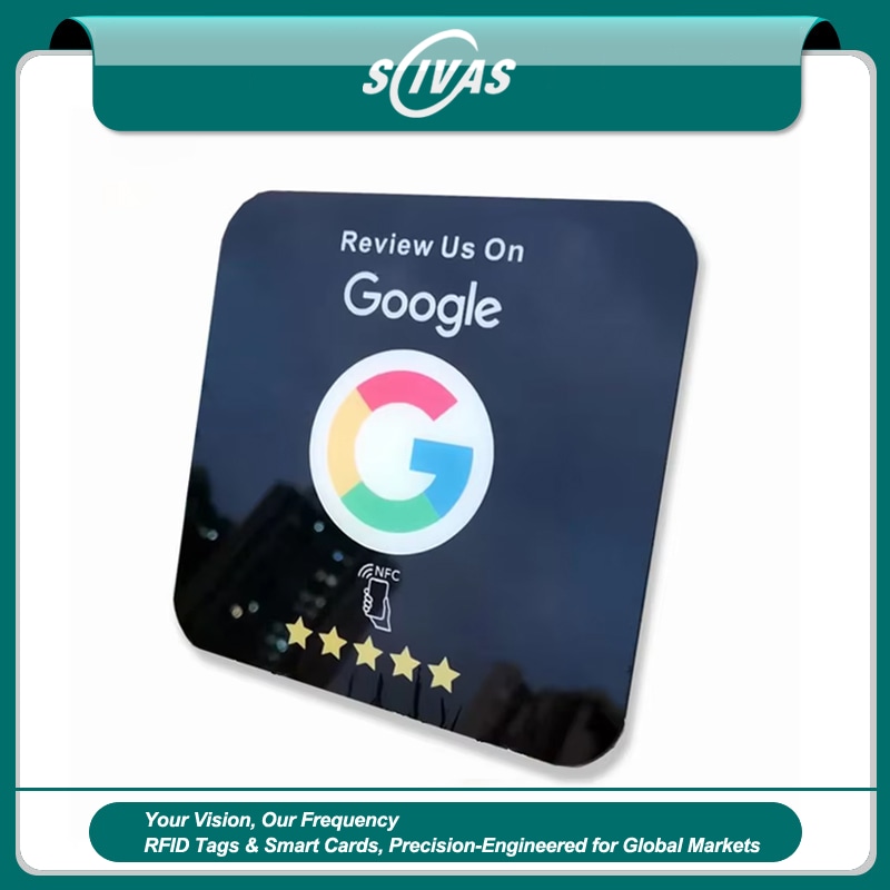 บัตร Google Review สั่งทำพร้อม NFC และ คิวอาร์โค้ด