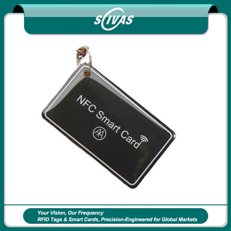 พวงกุญแจอีพ็อกซี RFID IP65 สำหรับเข้าออกประจำวัน