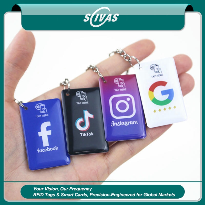 พวงกุญแจ RFID อีพ็อกซีสำหรับควบคุมเข้าใช้