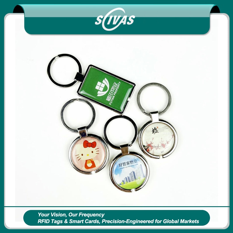 พวงกุญแจ RFID ทรงโลโก้สั่งทำ ซีล IP65 และ คิวอาร์โค้ด