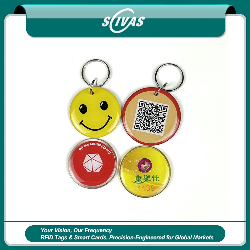 แท็กกุญแจสมาชิก RFID พร้อมชิปทดสอบสำหรับเข้าออก