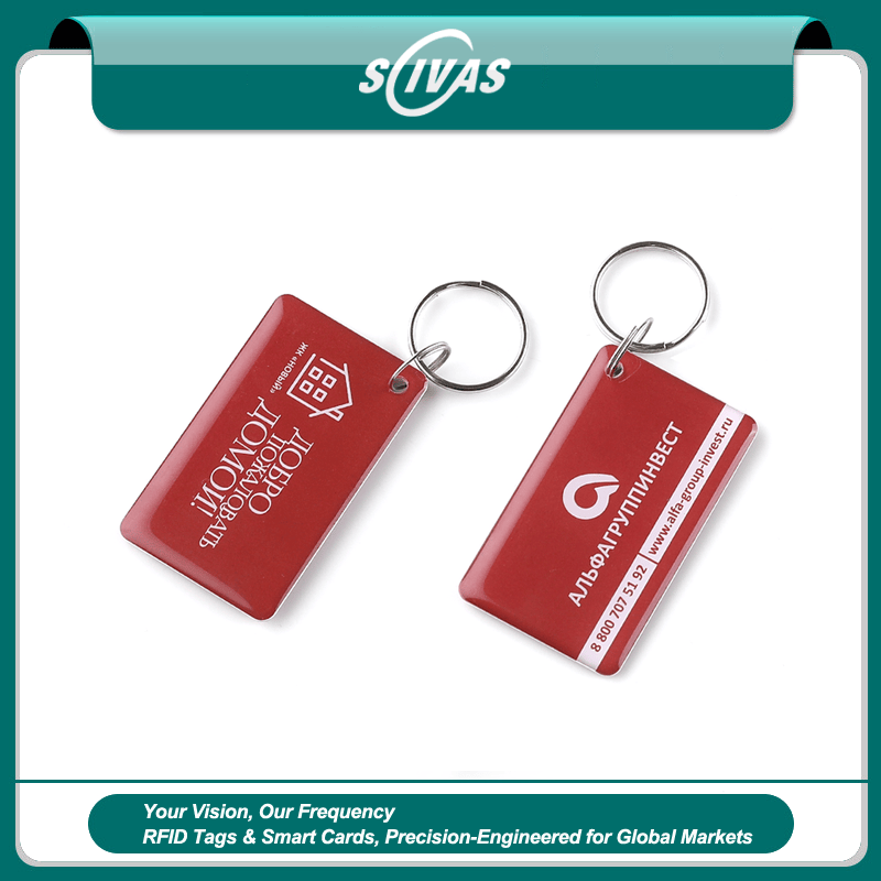 พวงกุญแจ RFID อีพ็อกซีทรงมน IP65 สำหรับเข้าออก