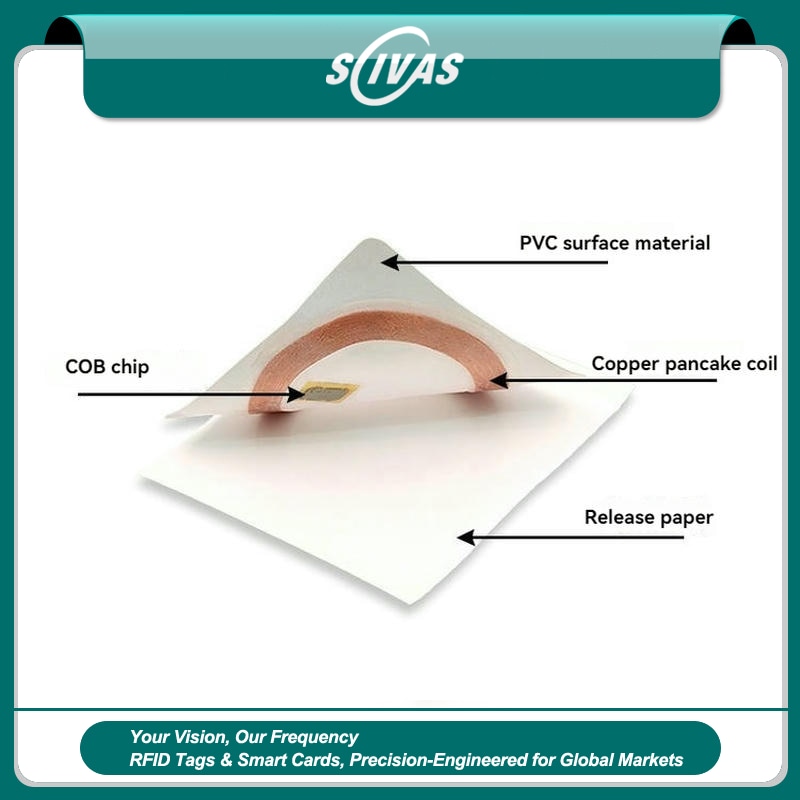 ฉลากทรัพย์สิน RFID LF 125KHz สั่งทำสำหรับอุปกรณ์และสต็อก