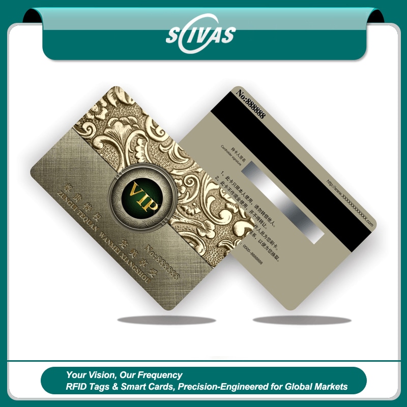 ภาพที่ 1: ภาพรวมผลิตภัณฑ์หลายชิ้นของบัตร PVC พิมพ์สั่งทำพร้อมตัวเลือกแถบแม่เหล็ก CR80 โดยเน้นสีดำ คุณสมบัติด้านความปลอดภัยและป้องกันการแกะย้าย และรูปแบบการจัดเรียงและบรรจุภัณฑ์.