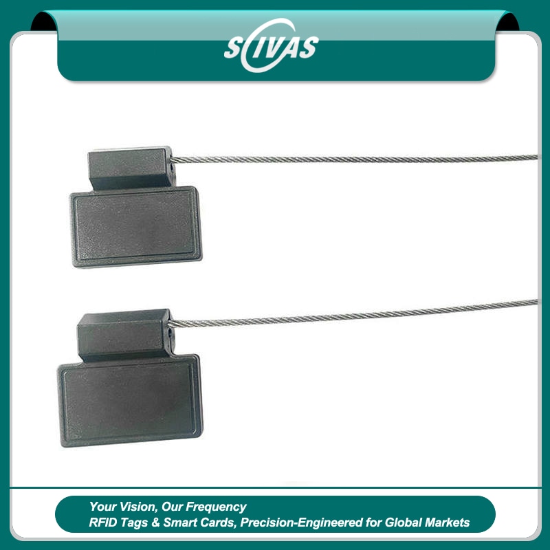 ภาพถ่ายผลิตภัณฑ์ซีลนิรภัย RFID งานหนักพร้อมสายโลหะสำหรับสินค้าแสดงการควบคุมการเข้าออกที่ปลอดภัยในหมวดซีลรักษาความปลอดภัย RFID.