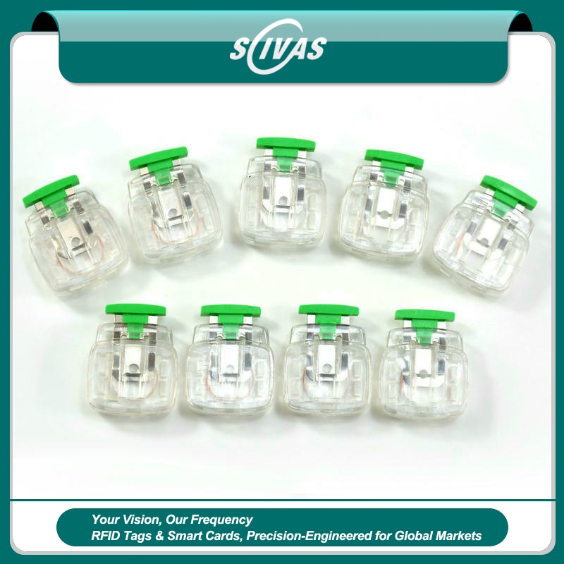 ภาพนี้เน้นการออกแบบสั่งทำของซีลมิเตอร์ HF RFID สำหรับทรัพย์สินโลจิสติกส์สำหรับการใช้งานด้านซีลรักษาความปลอดภัย RFID.