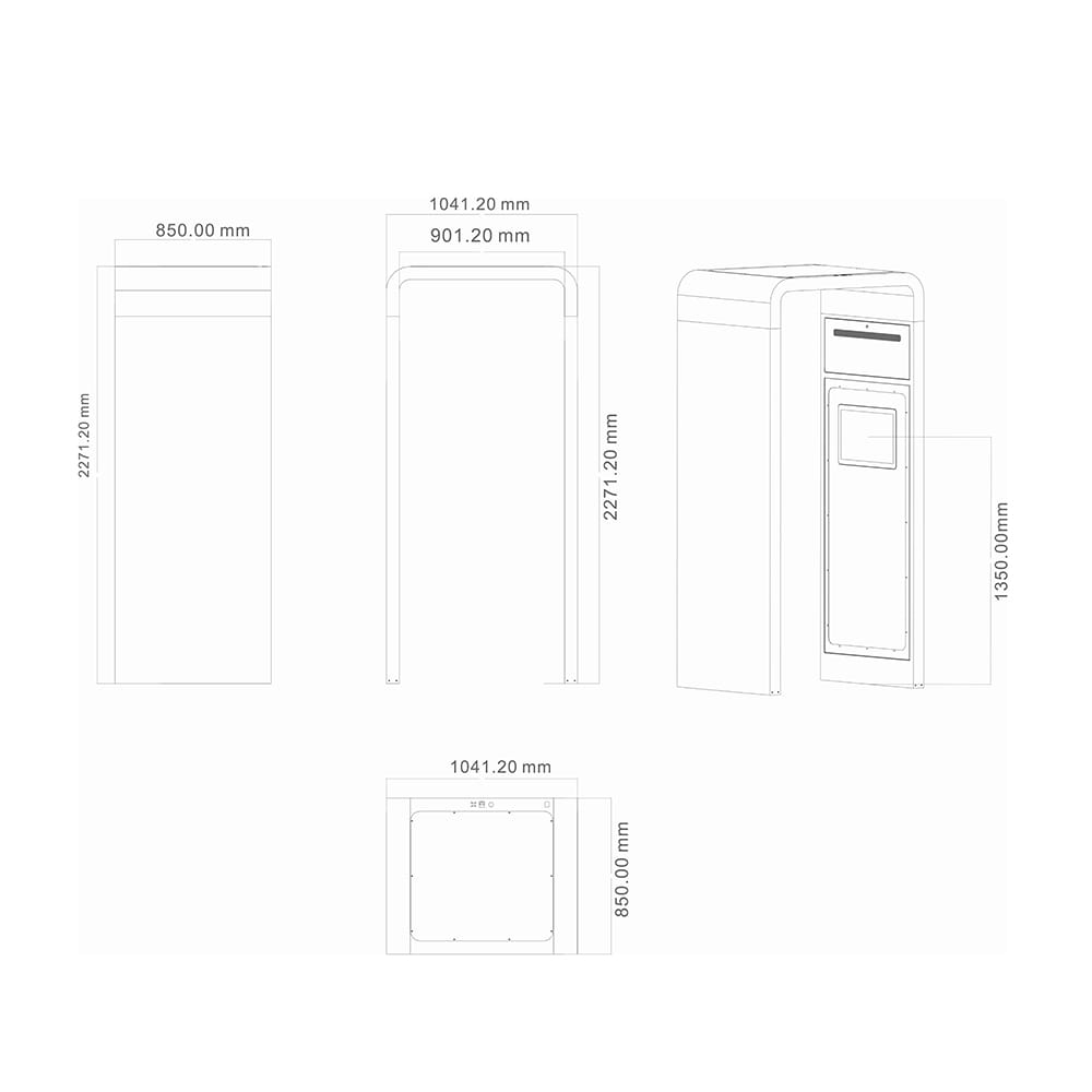 ประตู UHF RFID CK-T8 ถูกนำไปใช้ที่ทางเข้าห้องสมุดเพื่อตรวจจับหนังสือหลายเล่มพร้อมกันและป้องกันการโจรกรรม