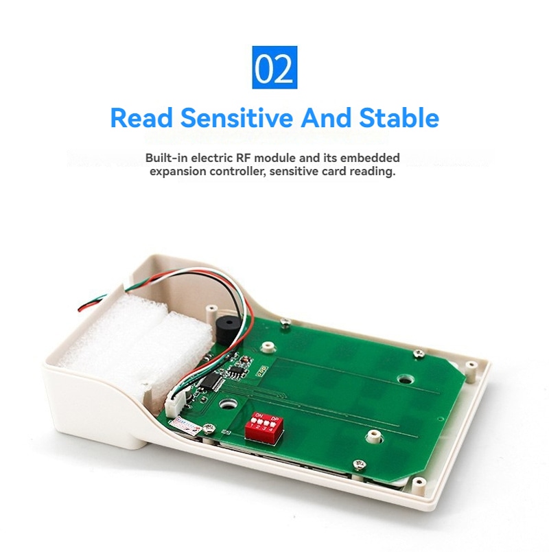 เครื่องอ่าน RFID ความถี่ LF แบบกำหนดเองสำหรับการป้อนรหัสผ่านอย่างปลอดภัย นำเสนอโดยเน้นไฟแสดงสถานะ LED สำหรับโครงการเครื่องอ่าน RFID ความถี่ LF 125KHz
