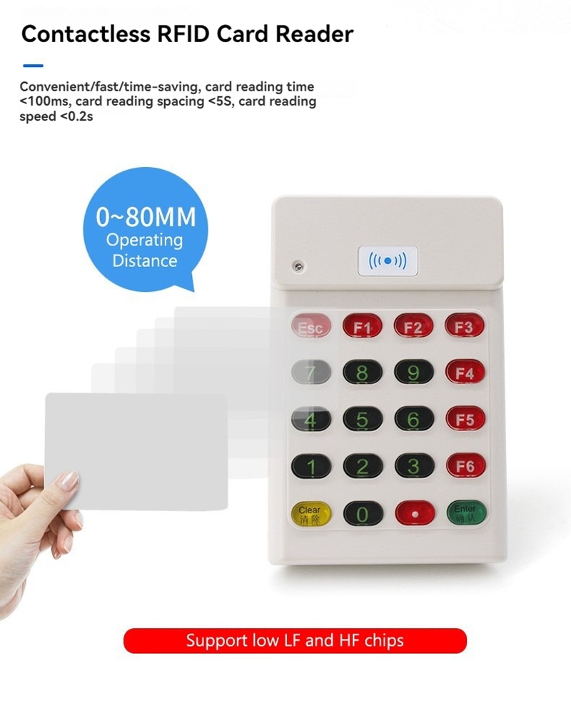 เครื่องอ่าน RFID ความถี่ LF แบบกำหนดเองสำหรับการป้อนรหัสผ่านอย่างปลอดภัย แสดงพร้อมตัวเครื่องกันน้ำ สำหรับผู้ซื้อที่เปรียบเทียบโซลูชันเครื่องอ่าน RFID ความถี่ LF 125KHz