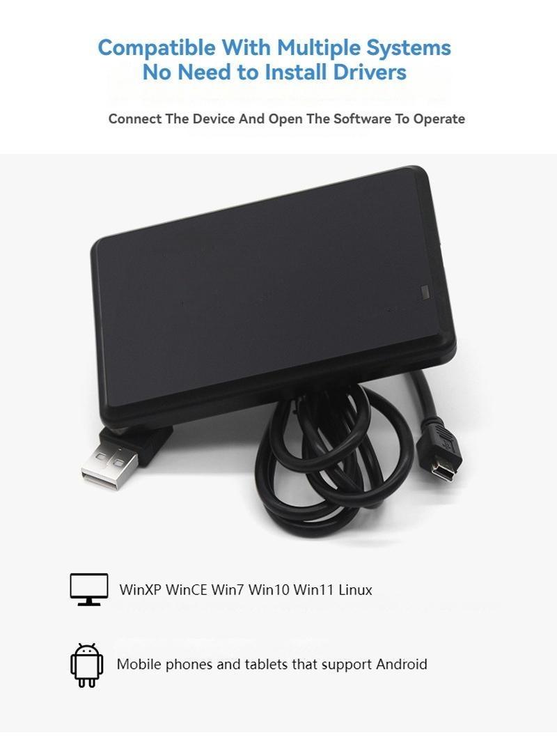 ภาพสินค้าของซัพพลายเออร์เครื่องอ่าน RFID ความถี่ 13.56MHz สำหรับระบบ ISO15693 แสดงแผงปุ่มกดด้านหน้าในหมวดหมู่เครื่องอ่าน HF RFID ความถี่ 13.56MHz