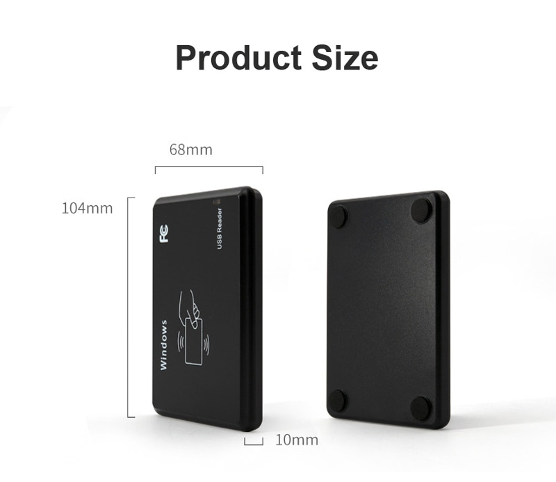 เครื่องอ่าน RFID HF 13.56MHz สำหรับการเข้าถึงผ่าน RS232 แสดงมุมมองด้านหลังสำหรับผู้ซื้อที่เปรียบเทียบโซลูชันเครื่องอ่าน RFID HF 13.56MHz