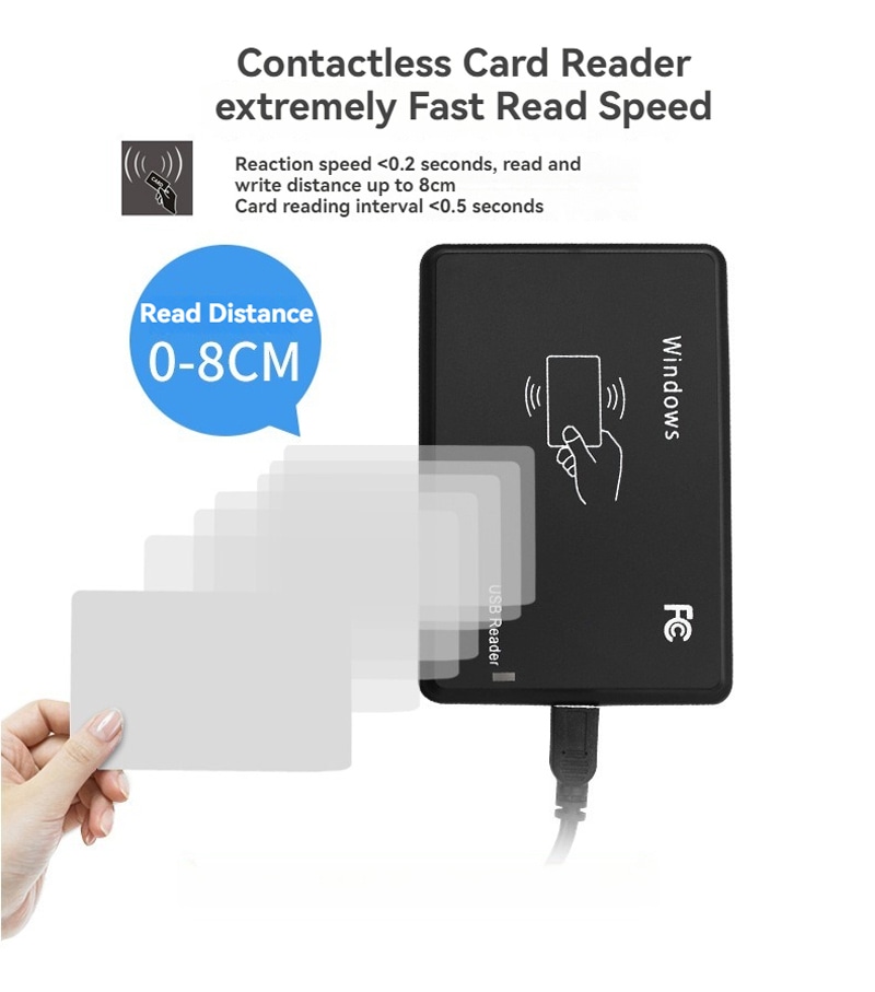 ภาพสินค้าเครื่องอ่าน RFID HF 13.56MHz สำหรับการเข้าถึงผ่าน RS232 แสดงผิววัสดุในหมวดหมู่เครื่องอ่าน RFID HF 13.56MHz
