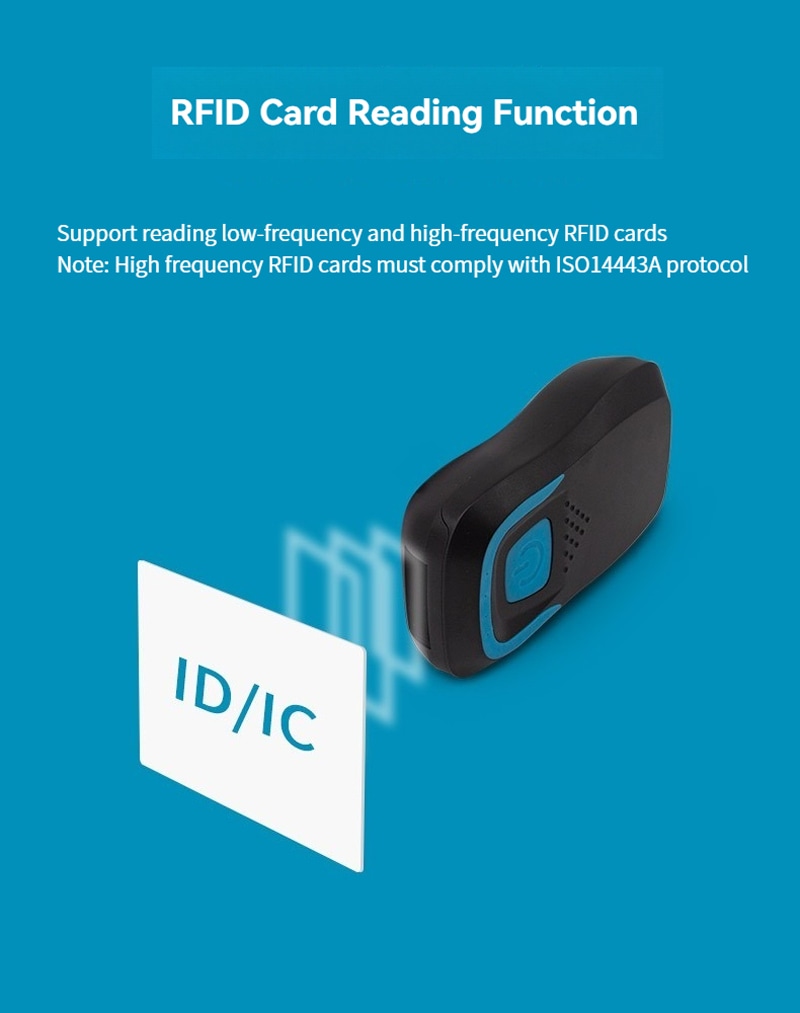 เครื่องอ่าน RFID ความถี่ต่ำ 125KHz สำหรับการเก็บ UID ผ่านมือถือ แสดงมุมมองด้านหน้าสำหรับผู้ซื้อที่เปรียบเทียบโซลูชันเครื่องอ่าน RFID ความถี่ต่ำ 125KHz