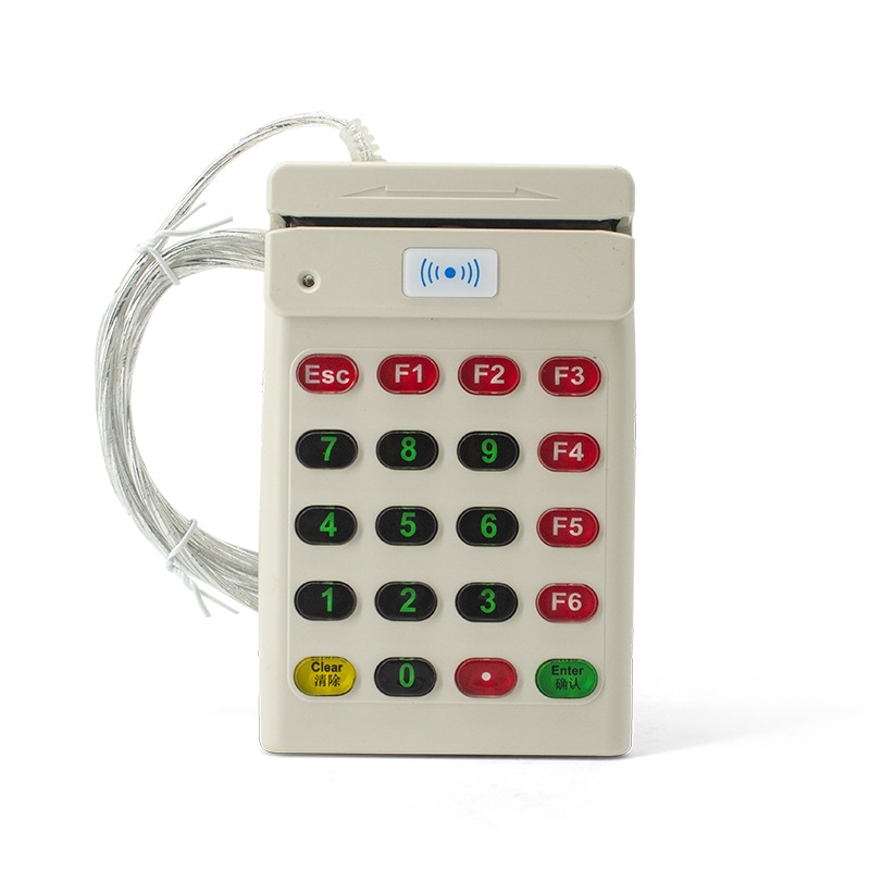 เครื่องอ่าน RFID สองความถี่พร้อมแถบแม่เหล็กและแป้น แสดงรูปแบบเสาอากาศอย่างชัดเจนสำหรับการใช้งานด้านเครื่องอ่านบัตรแม่เหล็ก RFID.