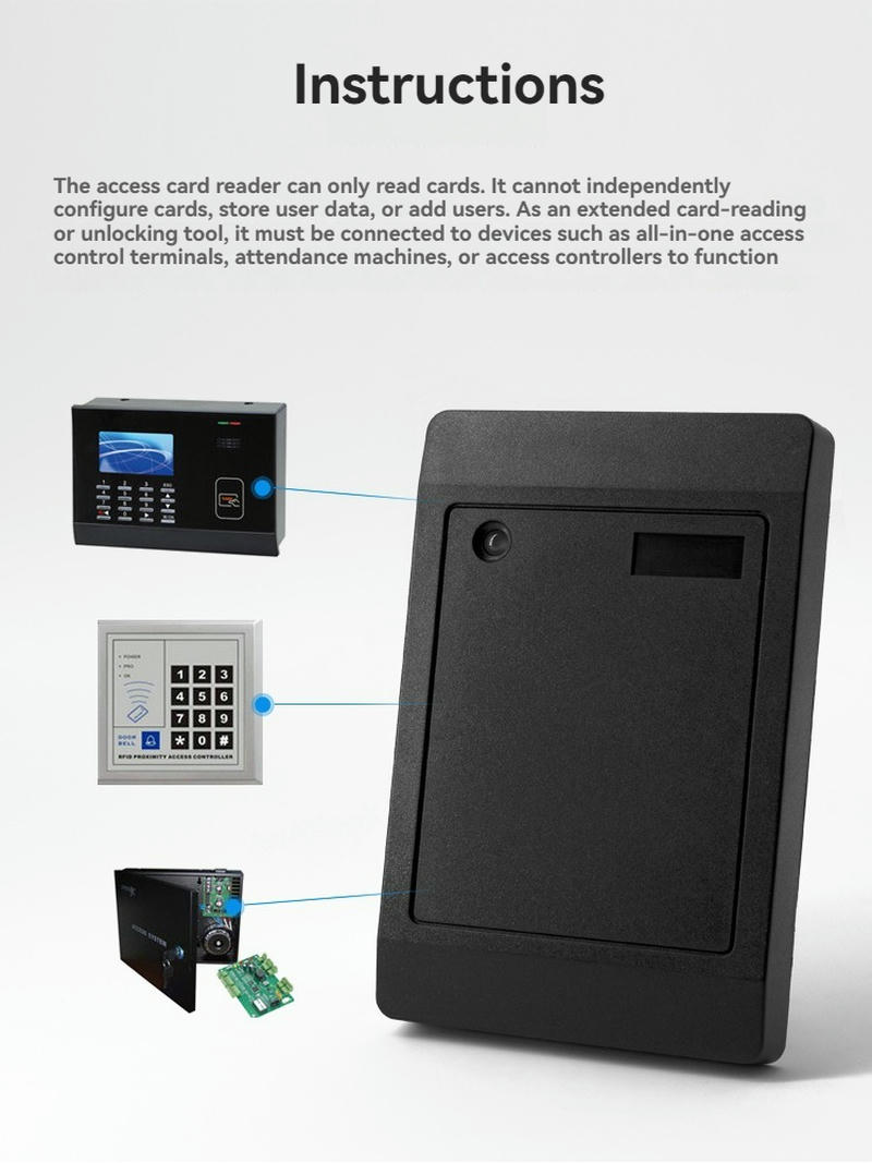 การออกแบบวงจรภายในเน้นให้เห็นส่วนประกอบรับสัญญาณ RF ที่มีความไวสูงซึ่งใช้ในเครื่องอ่านซีรีส์ D1 และ D2
