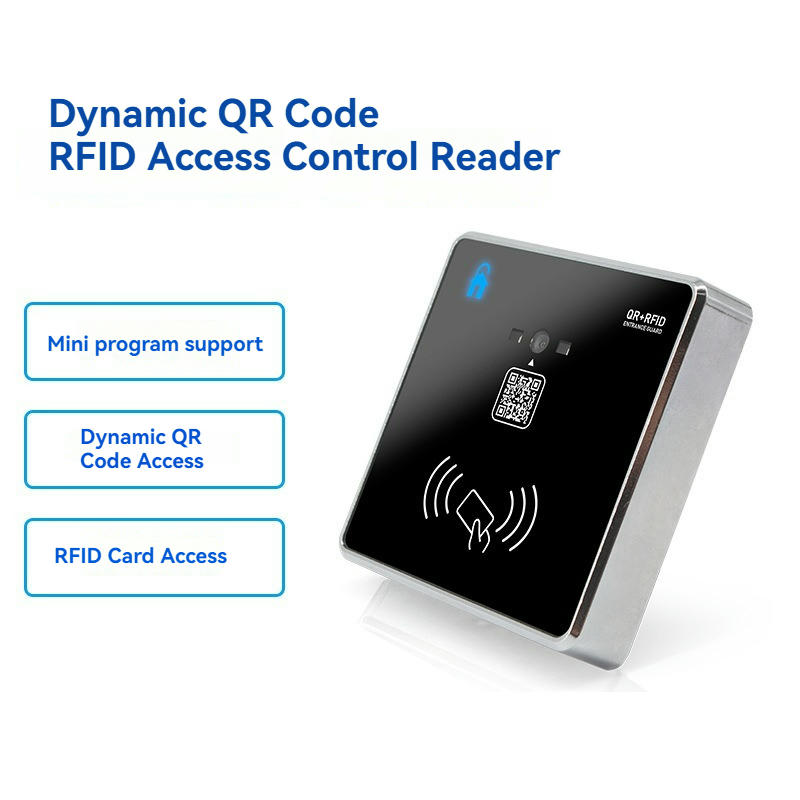 ภาพนี้แสดงเครื่องอ่าน RFID รุ่น M36 พร้อม QR และสองความถี่ โดยแสดงย่านความถี่ที่รองรับ ตัวเรือนและแผงด้านหลัง และการซีลป้องกันน้ำภายในตัวเรือน.