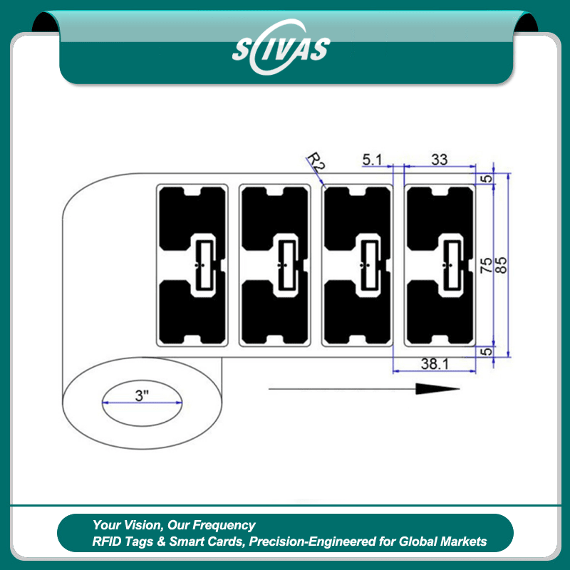 โรงงานฉลาก RFID UHF สำหรับร้านค้า โลจิสติกส์ และแพ็กเกจ