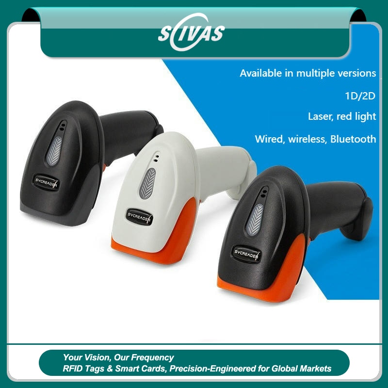 เครื่องสแกนบาร์โค้ดเลเซอร์สำหรับสินค้าคงคลัง USB 1D จัดแสดงโดยเน้นมุมมองรายละเอียดสำหรับโครงการเครื่องสแกนบาร์โค้ดเลเซอร์.