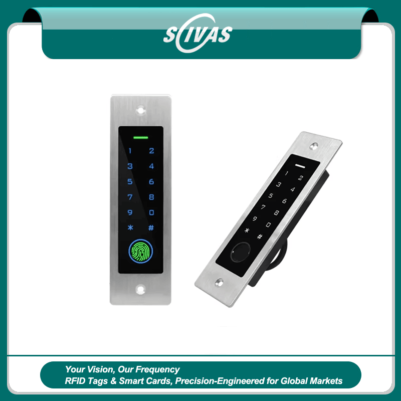 เทอร์มินัลลายนิ้วมือ RFID ฝังตัวพร้อมคีย์แพด IP66