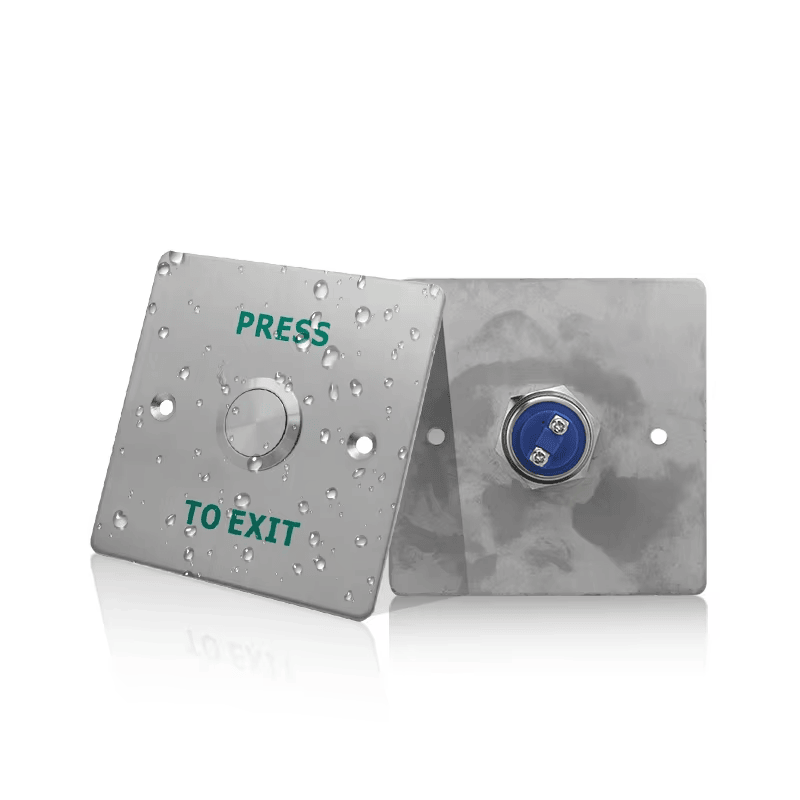 ภาพถ่ายสินค้าปุ่ม Exit Button แบบ OEM สำหรับประตูระบบควบคุมการเข้าออก ที่แสดงไฟแสดงสถานะ LED ในหมวดหมู่ Exit Buttons