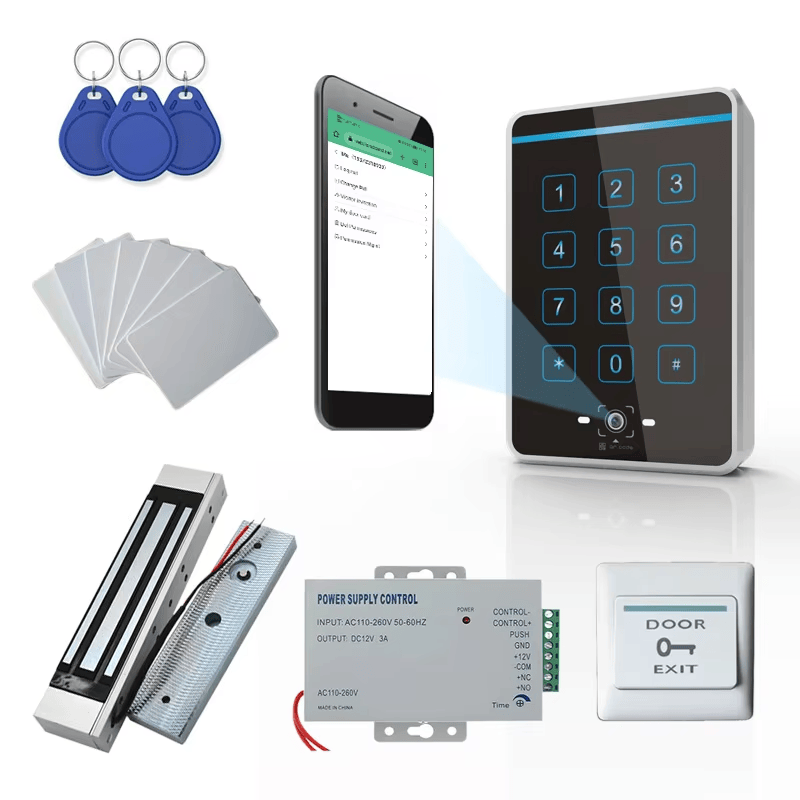 มุมมองแบบเอียงของคอนโทรลเลอร์ QR สแตนด์อโลนพร้อมคีย์แพดและ RFID Q60 โดยแสดงโลหะ แป้นกดและปุ่มควบคุม ปุ่มมีไฟพื้นหลังที่มองเห็นชัด และโครงสร้างที่แข็งแรงทนทาน เหมาะสำหรับการควบคุมการเข้าออก.