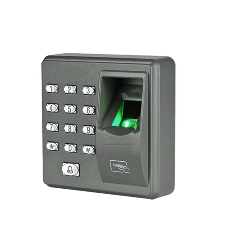 ภาพถ่ายผลิตภัณฑ์เทอร์มินัล RFID ลายนิ้วมือแบบเดี่ยวสำหรับประตูแสดงการออกแบบติดผนังในหมวดเทอร์มินัลควบคุมประตูแบบไบโอเมตริก.
