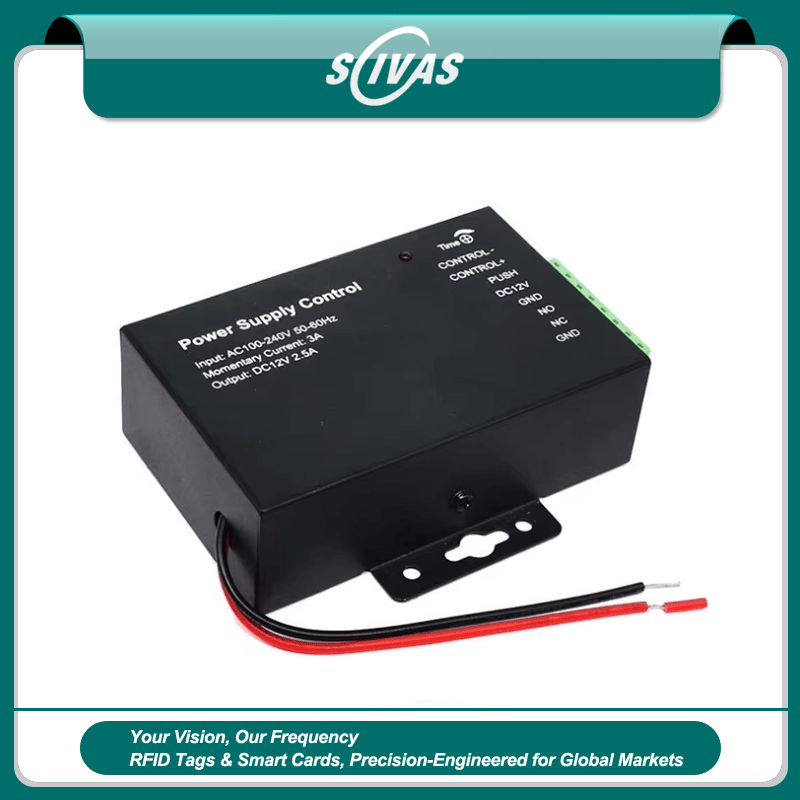 แหล่งจ่ายไฟ 12V 5A สำหรับล็อก เครื่องอ่าน และกล้อง CCTV