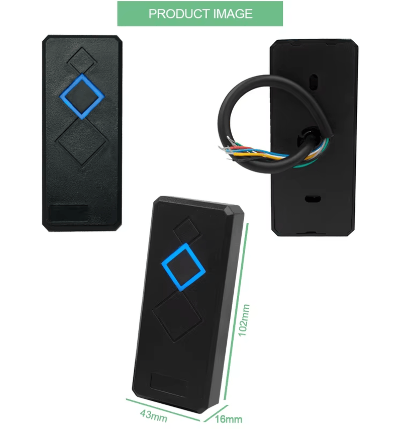 เครื่องอ่านบัตร ระยะใกล้ RFID มาตรฐาน IP66 สำหรับควบคุมการเข้าถึง แสดงไฟแสดงสถานะ LED สำหรับผู้ซื้อที่เปรียบเทียบโซลูชันเครื่องอ่าน RFID สำหรับควบคุมการเข้าถึง