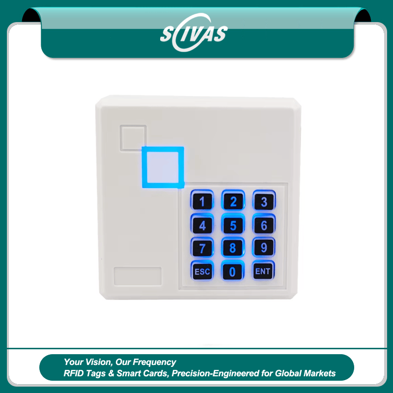 เครื่องอ่านบัตร RFID สองย่าน LF และ HF สำหรับระบบเข้าออกแสดงตัวเรือนกันน้ำสำหรับผู้ซื้อที่กำลังเปรียบเทียบโซลูชันเครื่องอ่านเข้าออก RFID.