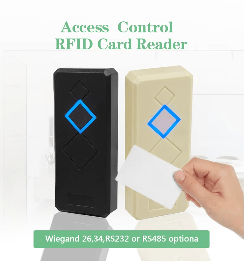 ภาพสินค้าเครื่องอ่านบัตร EM RFID ความถี่ 125KHz พร้อมเอาต์พุต Wiegand ที่แสดงแผงปุ่มกดด้านหน้า ในหมวดหมู่เครื่องอ่านบัตร RFID