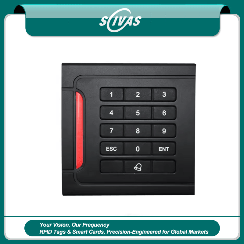 เครื่องอ่านเข้าใช้ RFID พร้อมแป้นกดกลางแจ้ง IP66